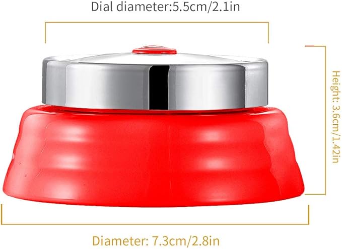 Kitchen Timer, Kitchen Countdown Cooking Timer Reminder No Battery Required Magnetic Time Management Timer Red