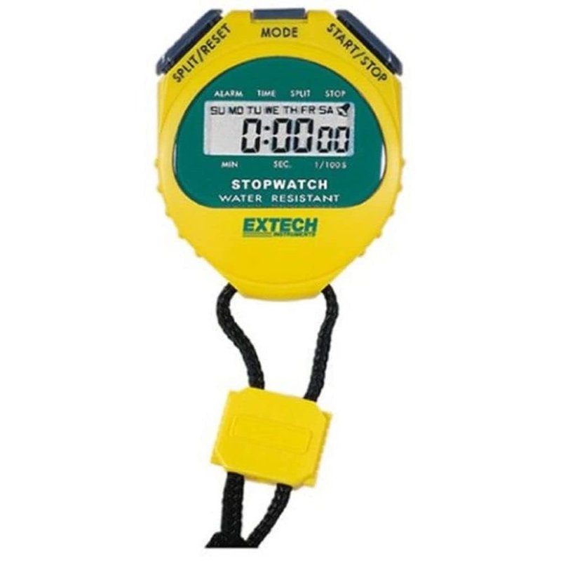 Extech 365510 Stopwatch/Clock, Yellow