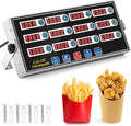 Relaxweex 1 Pack Commercial 12 Channel Digital Kitchen Timer, Multi-Countdown Timer with Loud Alarm & Large LCD Display, Wall Mount or Countertop for Restaurant, Fry Station, Baking & Lab Use