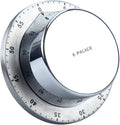 Kitchen Timer, 60 Minute Timer,Magnetic Loud Alarm,Mechanical Stainless Steel Cooking Timer (1pack)