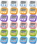 24 Pack Digital Kitchen Timer Magnetic Digital Timer with Big Display Loud Ring Cooking Timers for Kitchen Electronic Timer for Cooking, Bathing, Gym, Break Time, Classroom(6 Color)